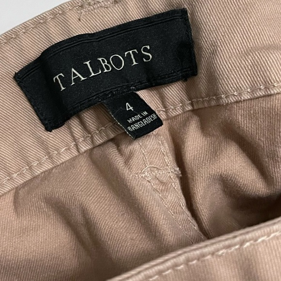 Talbots • Khaki Tan Signature Fit Zip Ankle Pants - Picture 4 of 6